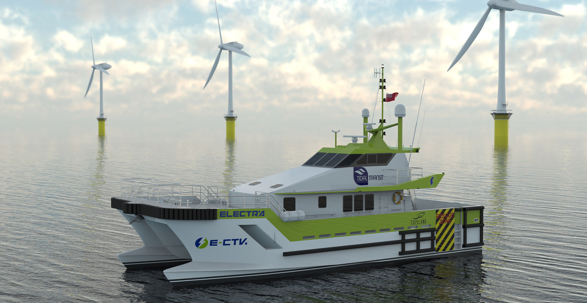 World-first electric CTV to be built in UK with Volvo Penta IPS