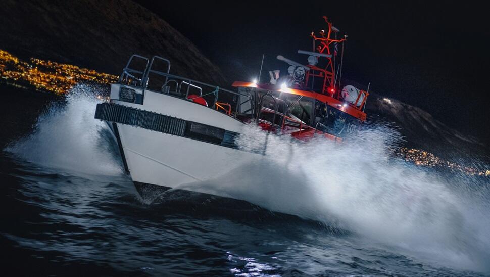 The pilots in Tromsø harbor operate night and day in all kinds of weather, always ready to assist visiting vessels.