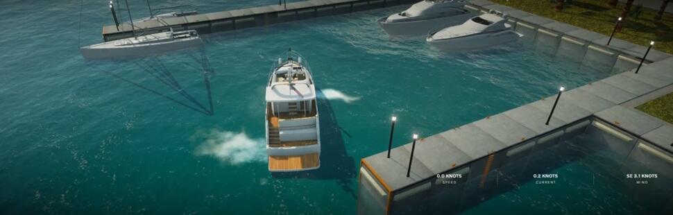Volvo Penta Virtual Reality experience with Assisted Docking. 